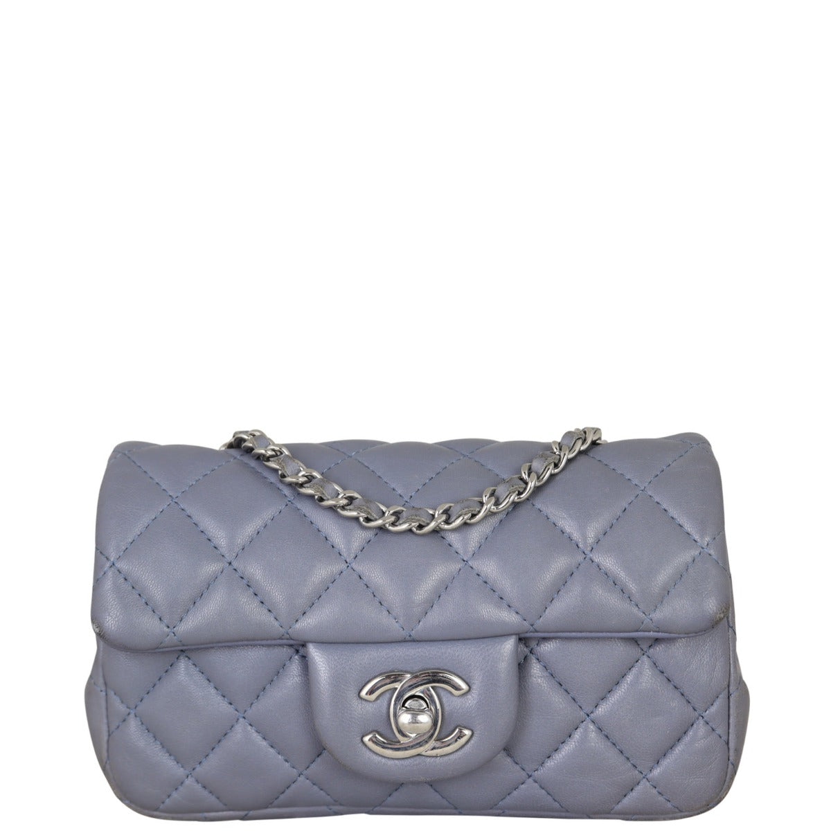Chanel Classic Flap Mini Rectangular Bag | Grey