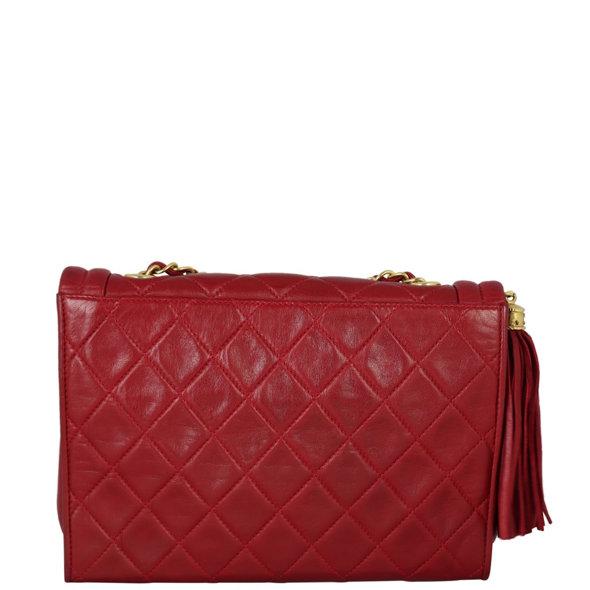 Chanel Vintage Quilted Flap Bag | Red