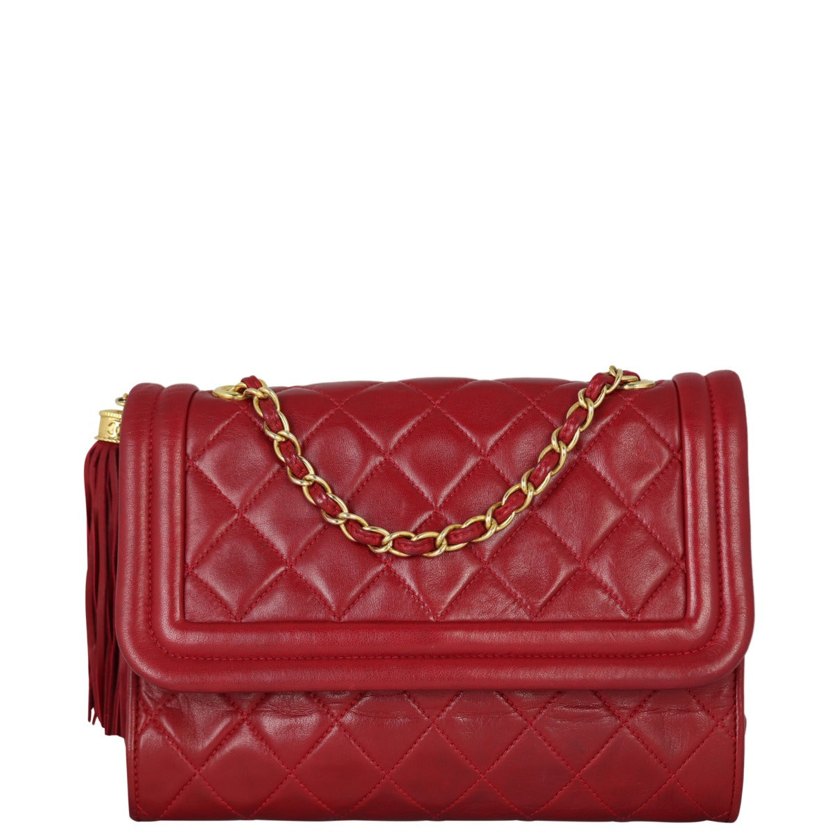 Chanel Vintage Quilted Flap Bag | Red