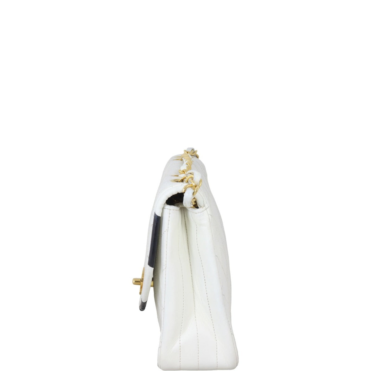 Chanel Vintage Half Moon Single Flap Bag