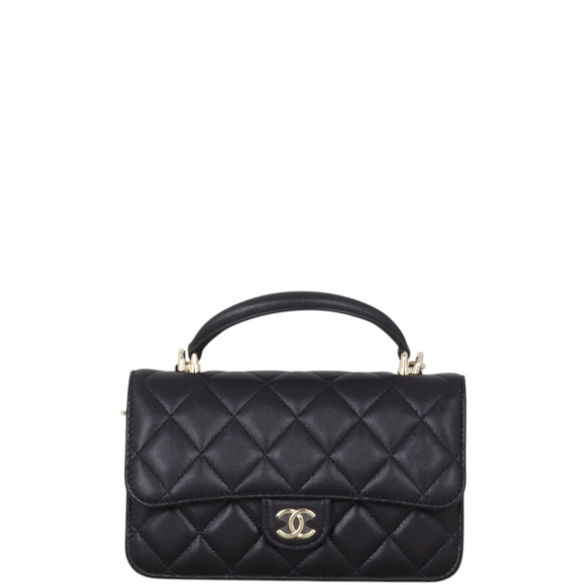 Chanel Top Handle Phone Holder on Chain