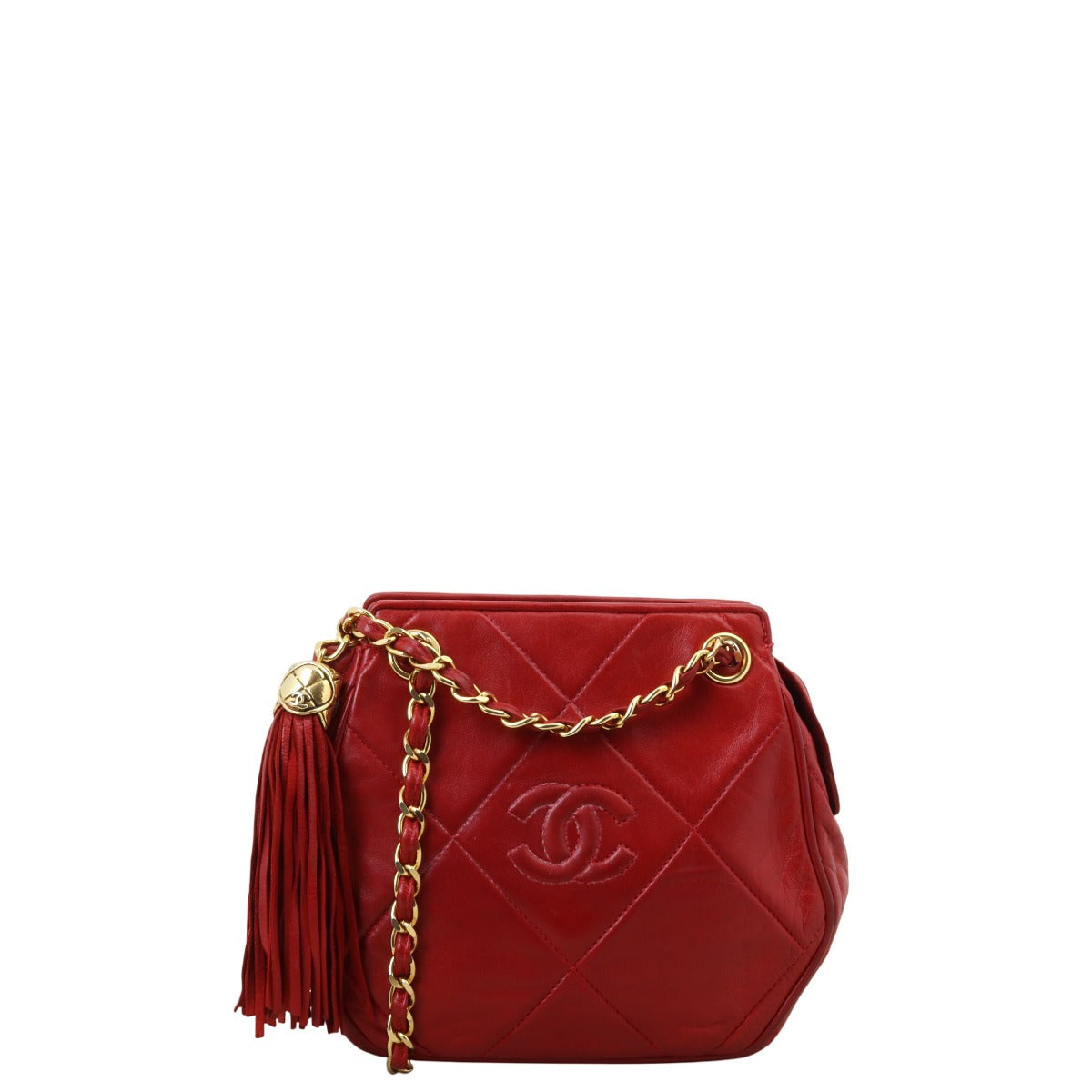 Chanel Vintage CC Tassel Hexagon Bag