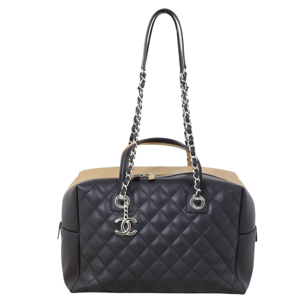 Chanel CC Bicolour Bowling Bag