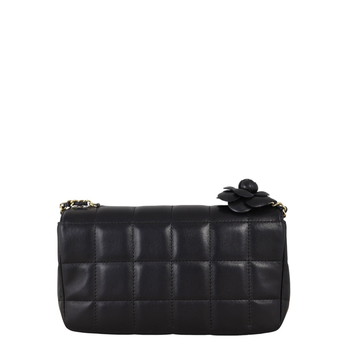 Chanel Camellia Chocolate Bar Flap Bag Mini