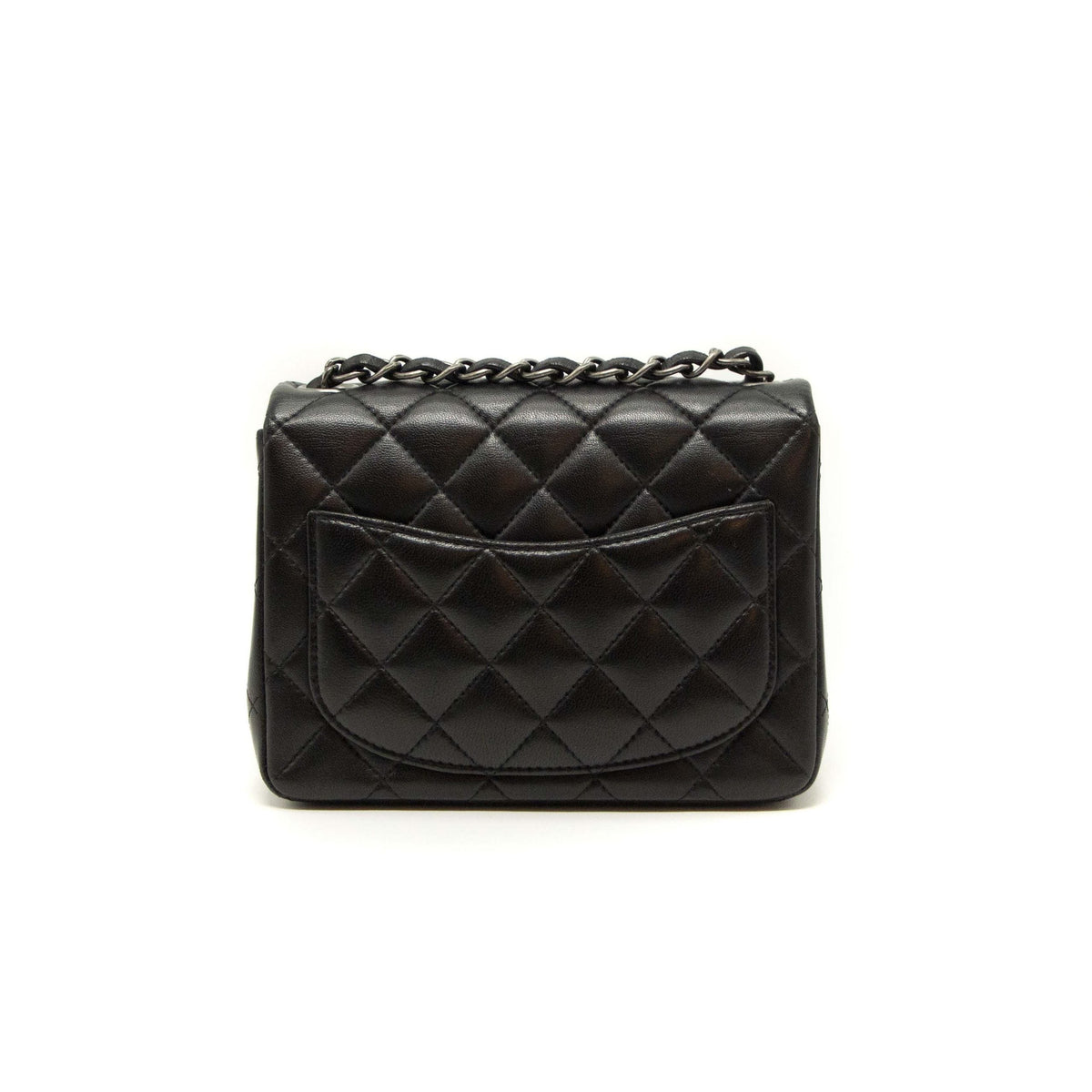 Chanel Quilted Lambskin Square Mini Black Handbag