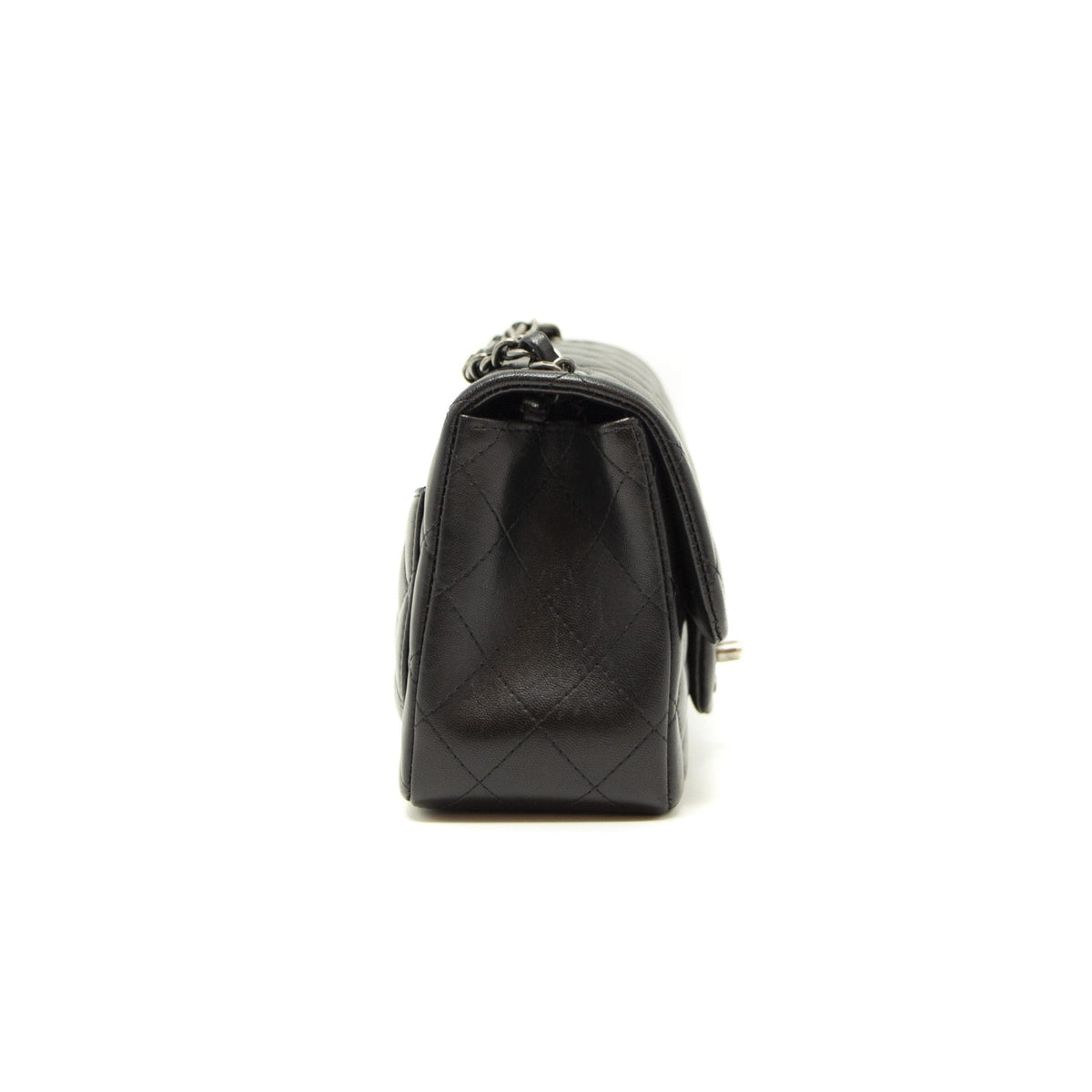 Chanel Quilted Lambskin Square Mini Black Handbag