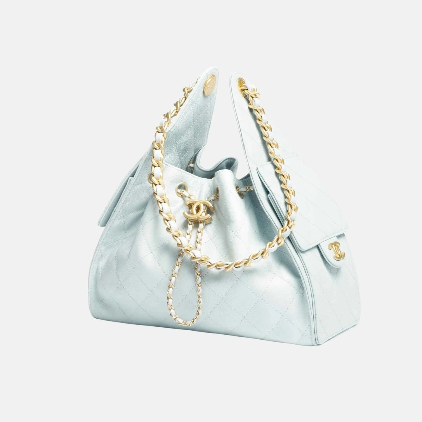 Small Chanel 25 Bag in Light Blue Calfskin  FW 2025/26
