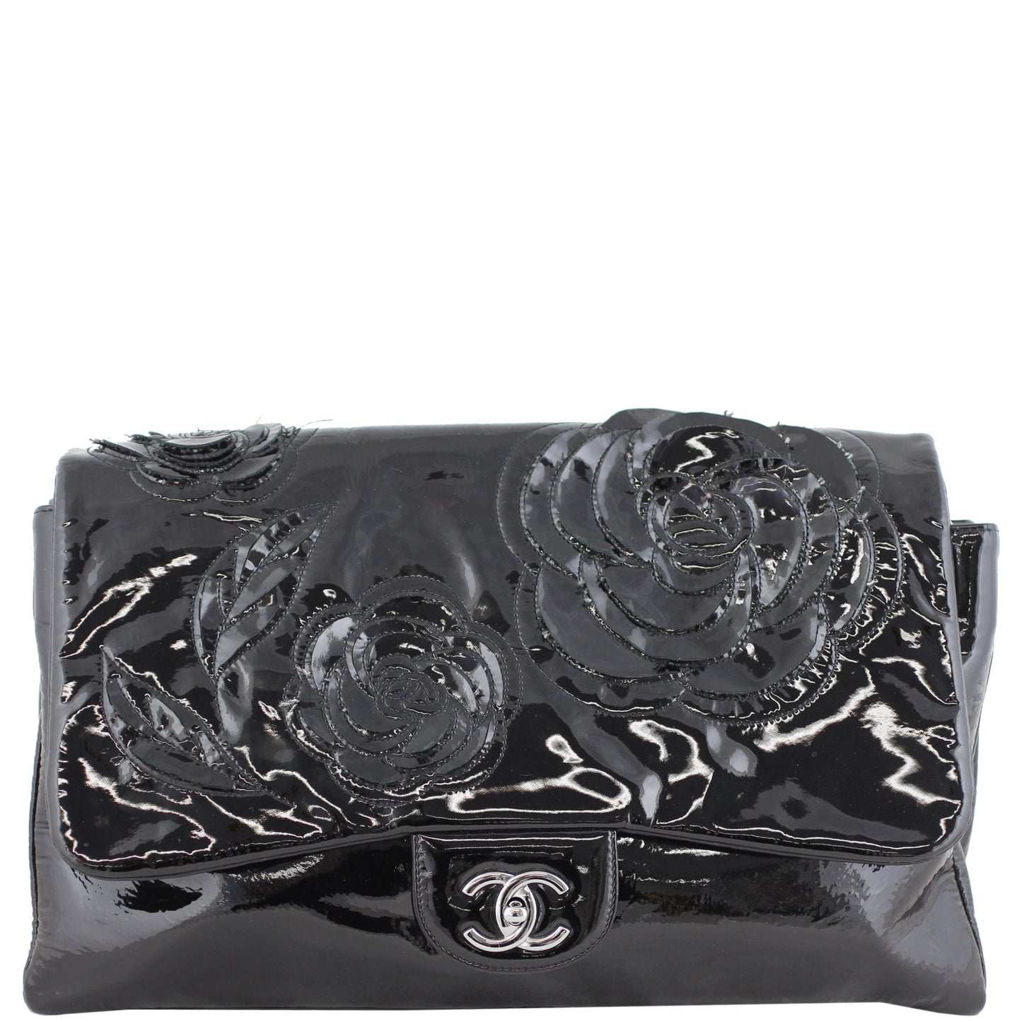 Chanel Camellia Petals Single Flap Maxi