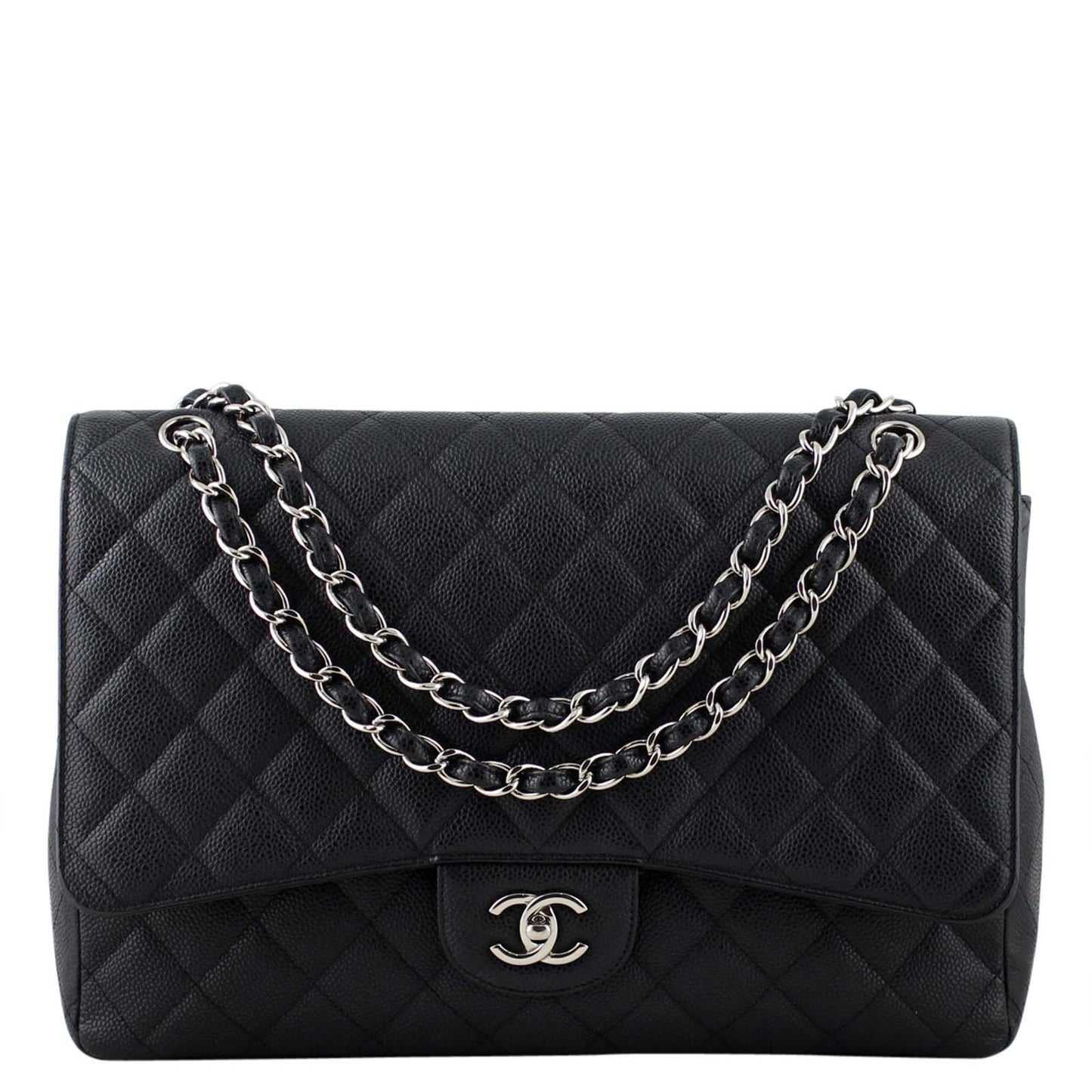 Chanel Classic Single Flap Maxi | Black Caviar 13 Series