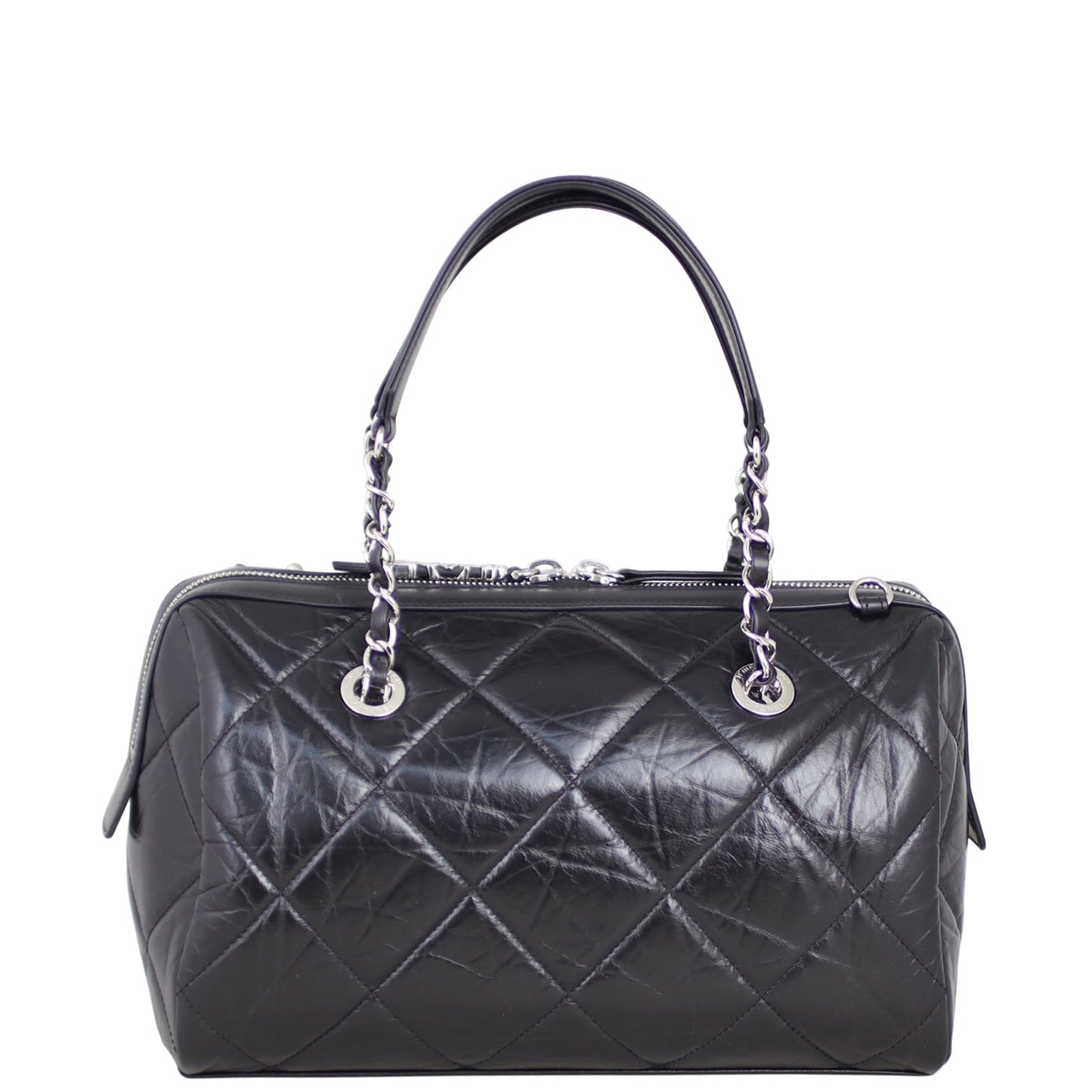 Chanel CC Quilted Bowling Bag Small
