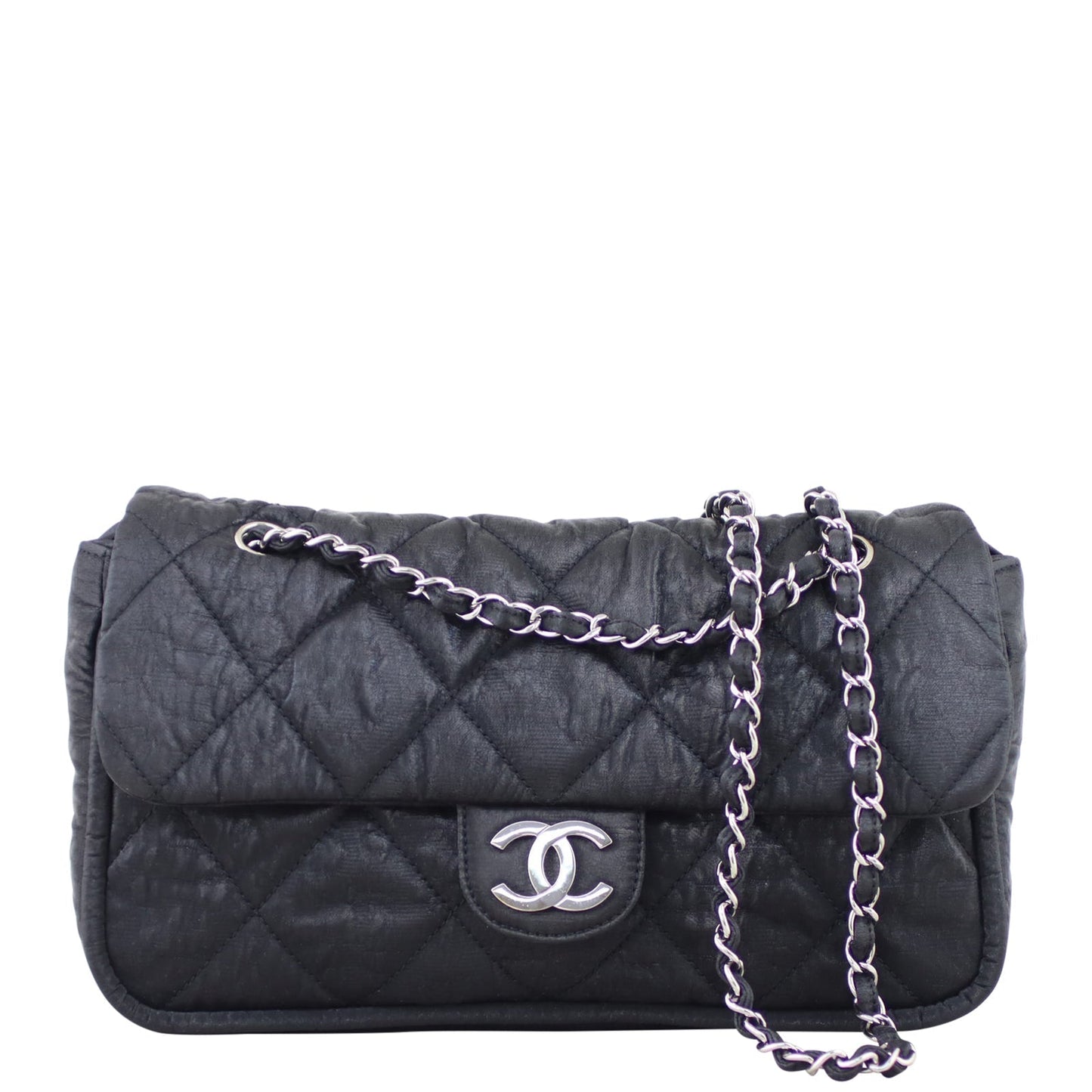 Chanel CC Metallic Quilted Flap Bag