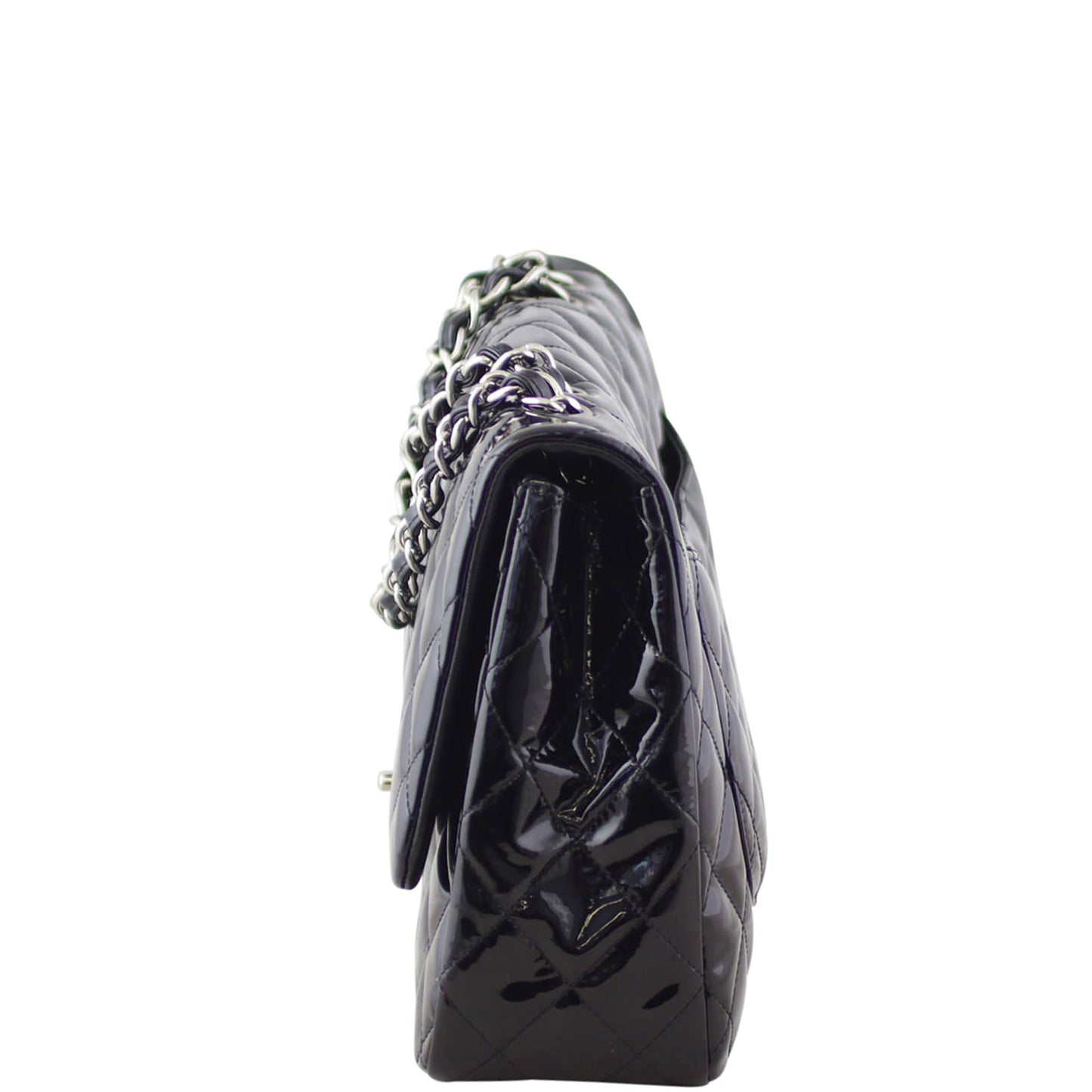 Chanel Classic Single Flap Jumbo Patent | Black 13 Series