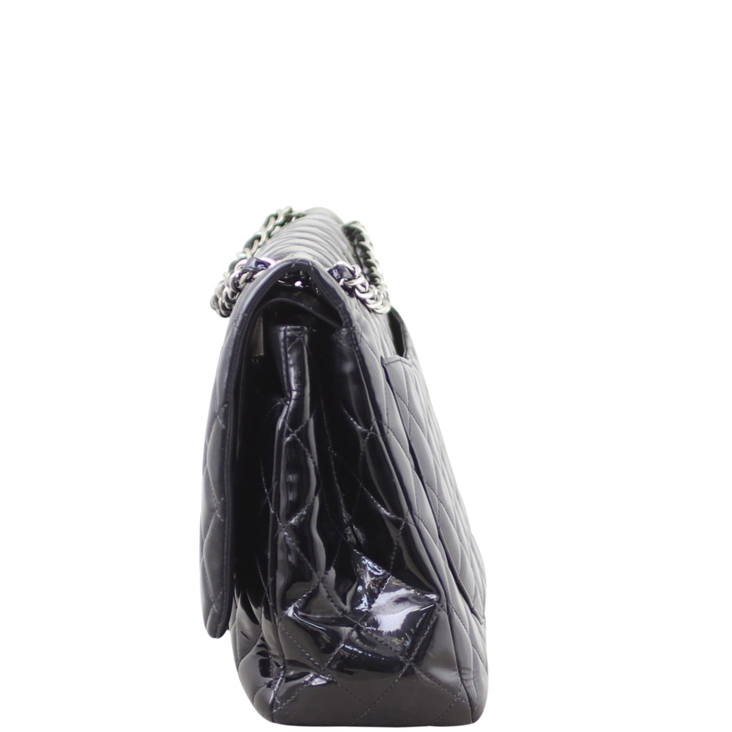 Chanel Classic Double Flap Maxi | Black Patent