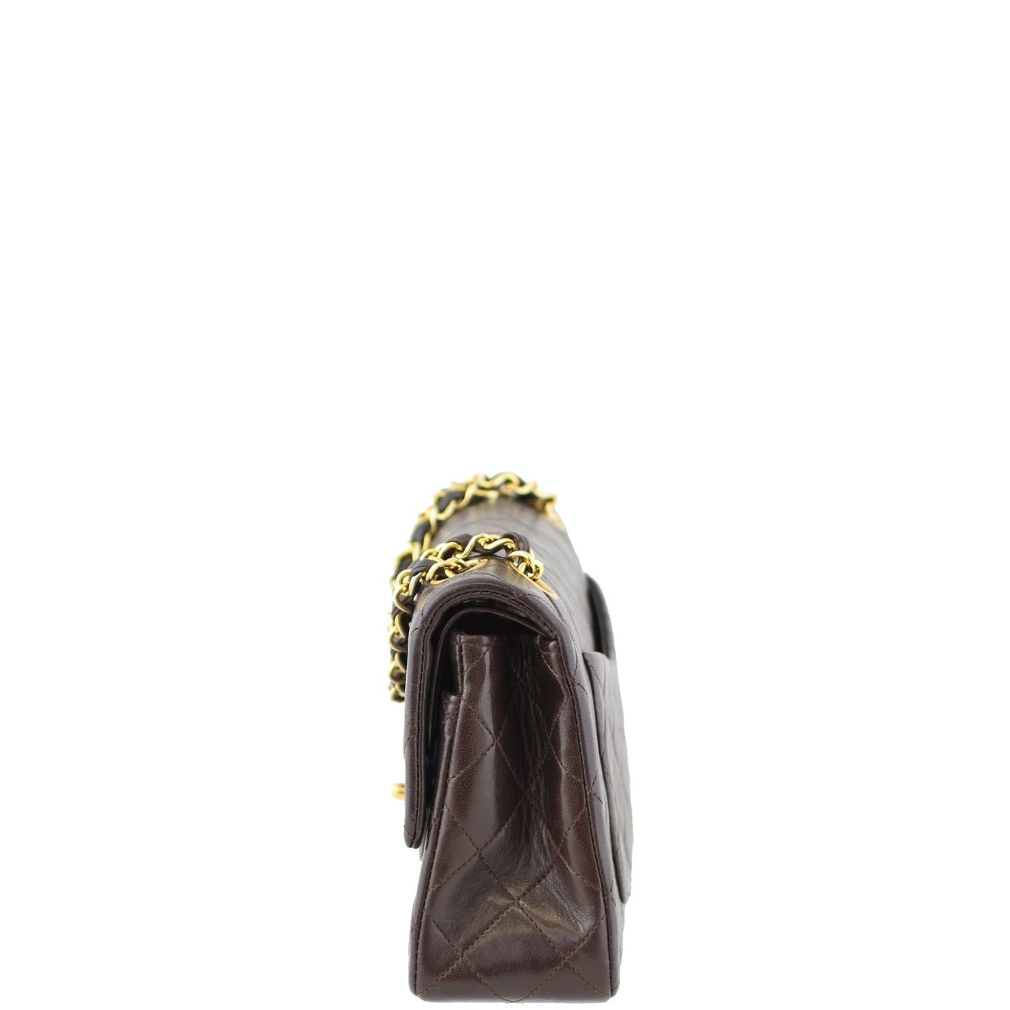 Chanel Vintage Classic Double Flap Small | Brown 1 Series