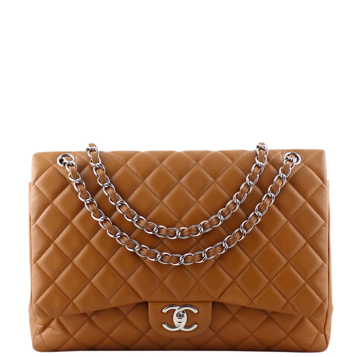 Chanel Classic Double Flap Maxi | Tan