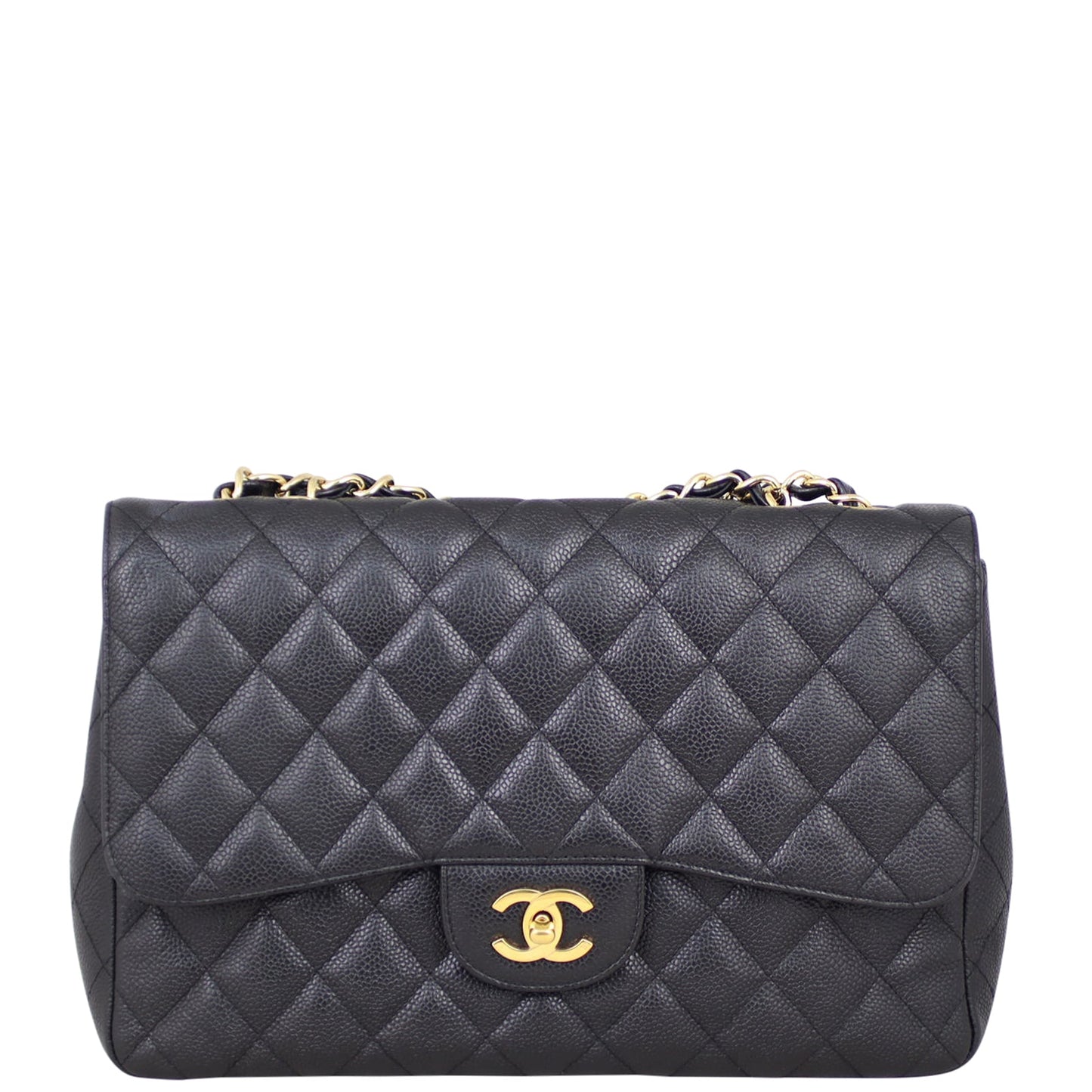 Chanel Classic Single Flap Jumbo | Black Caviar GHW
