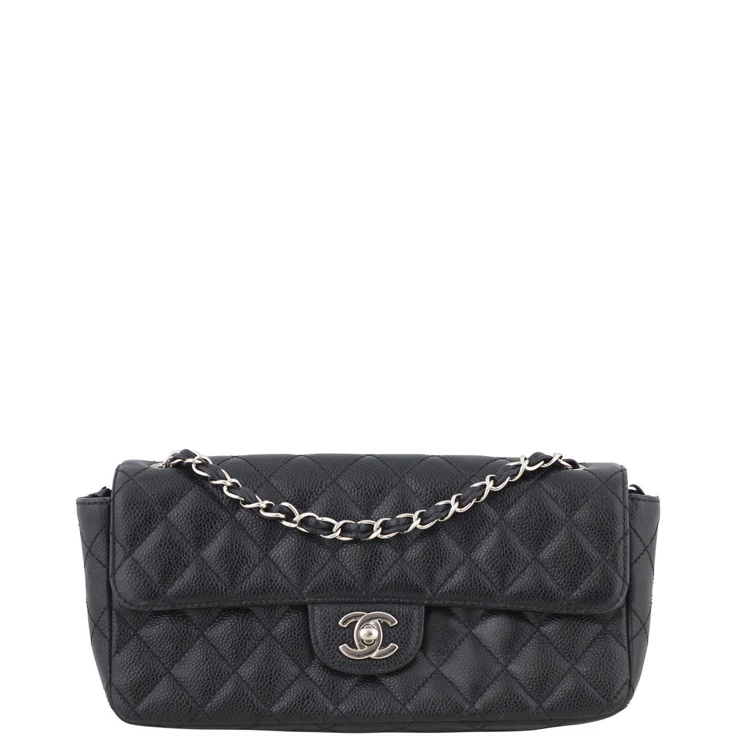 Chanel East West Flap Bag | Caviar