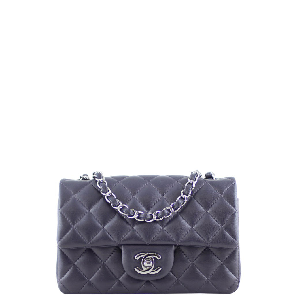 Chanel Classic Flap Mini Rectangular Bag | Deep Purple