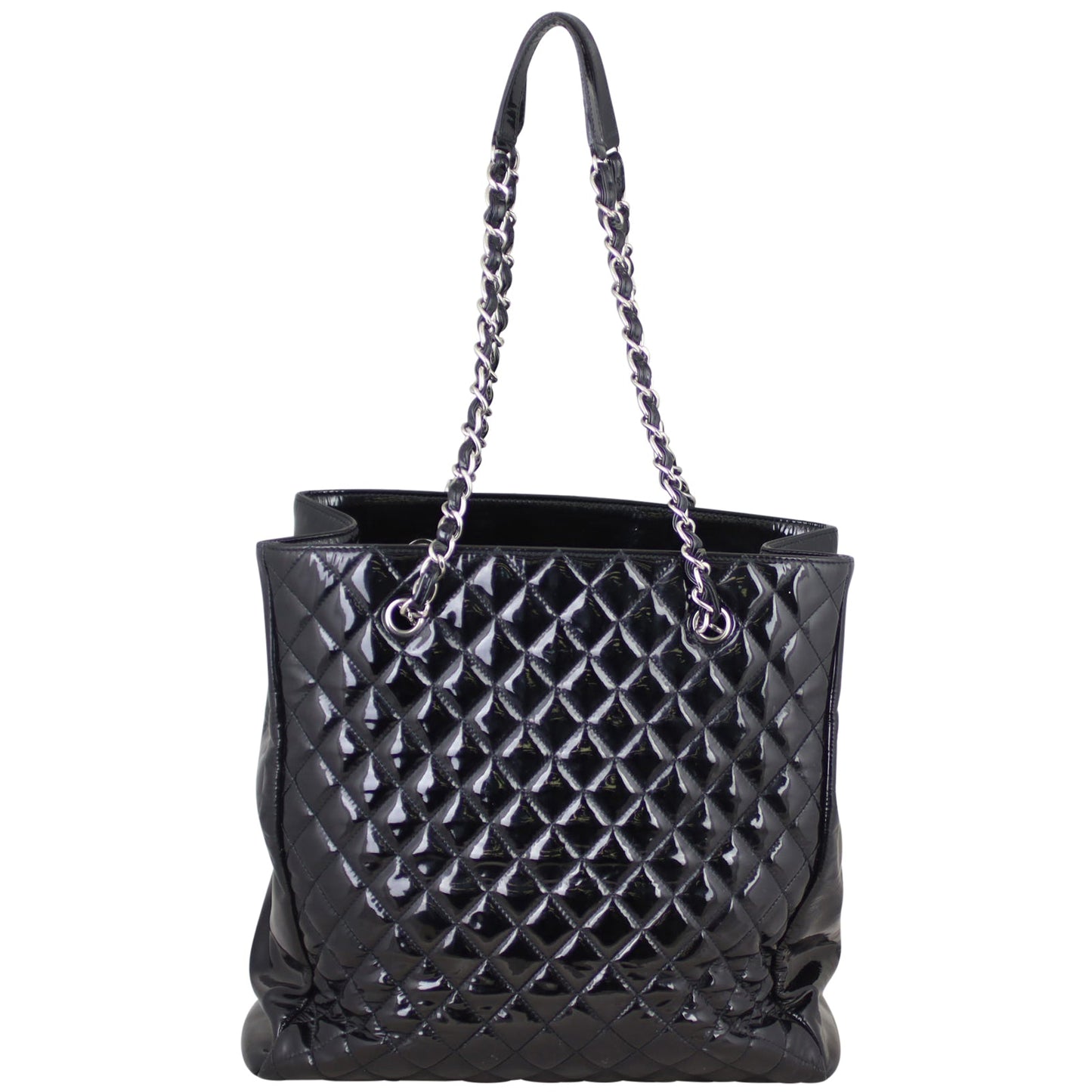 Chanel Quilted Patent Leather Tote