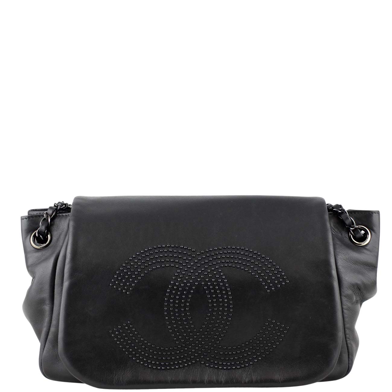 Chanel Studded Accordion Flap Bag