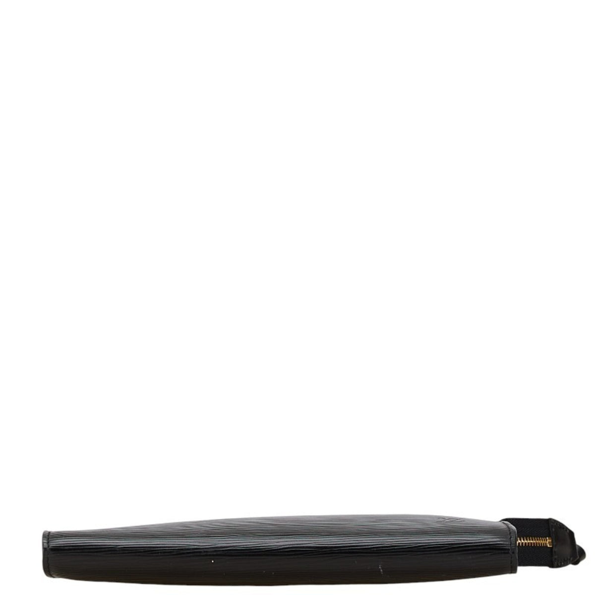 Louis Vuitton Noir Cuir Ombre Leather Handbag Pochette Pouch