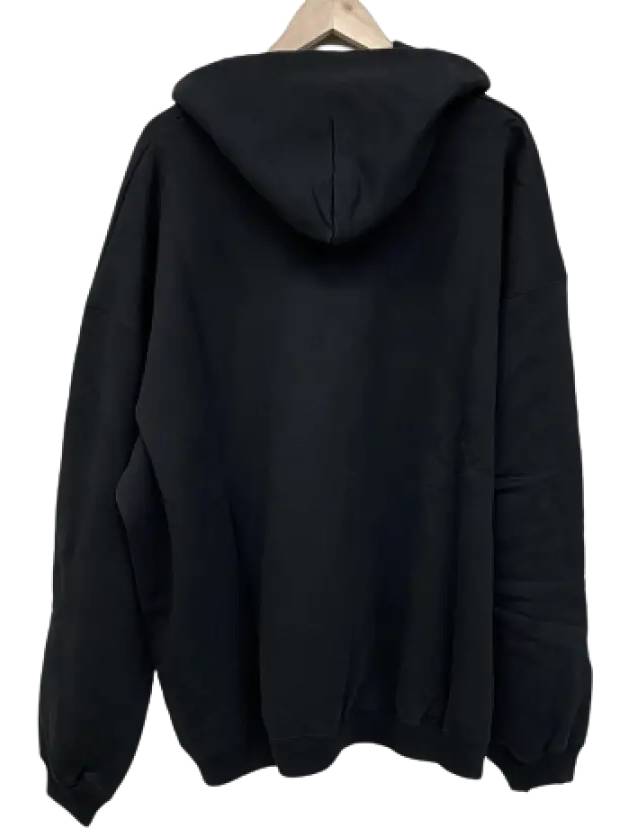 Luxury Balenciaga Trending 2025 Logo Print Over Fit Hoodie Black