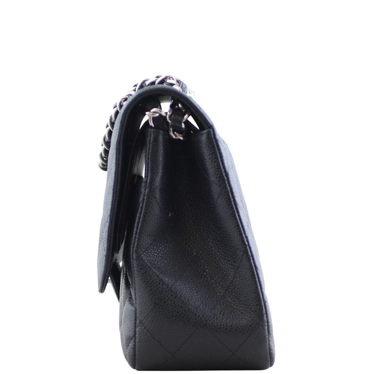 Chanel Classic Double Flap Jumbo  | Black Caviar 16 Series