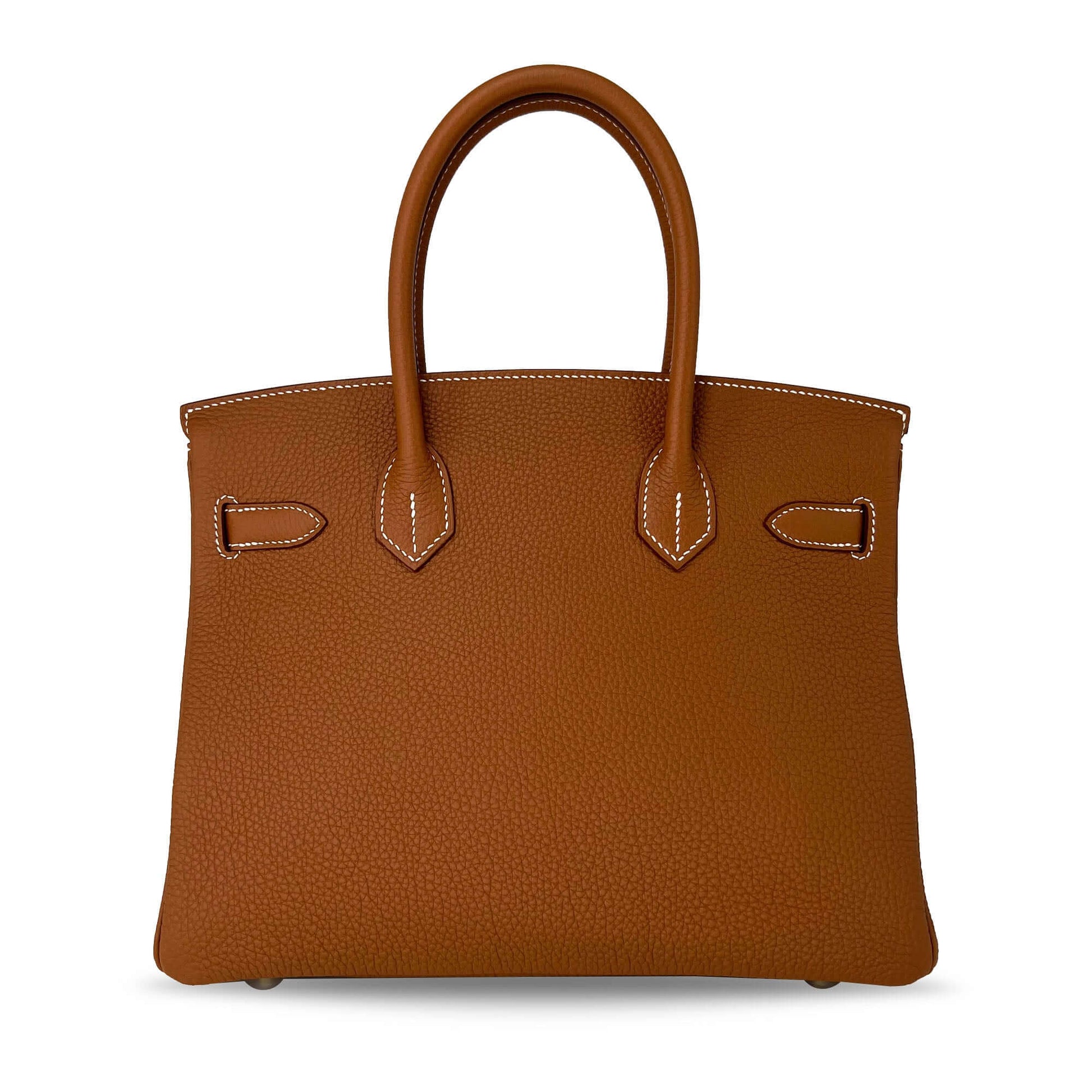  brown Luxury Hermes Birkin Togo B30 GHW designer bag
