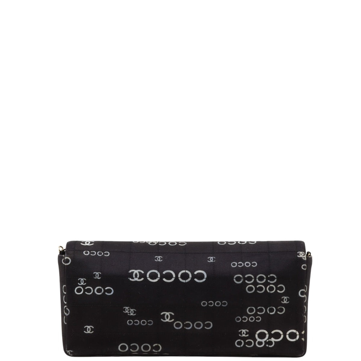 Chanel Coco Canvas East-West Chocolate Bar Flap Bag