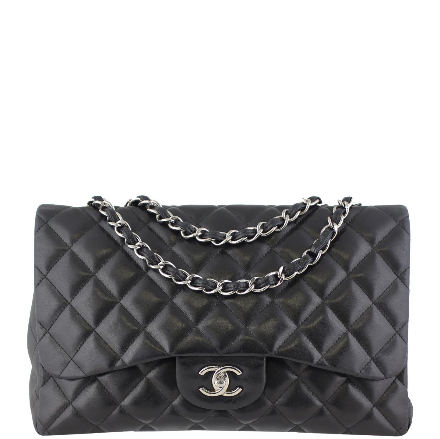 Chanel Classic Single Flap Jumbo | Black Lambskin 13 Series