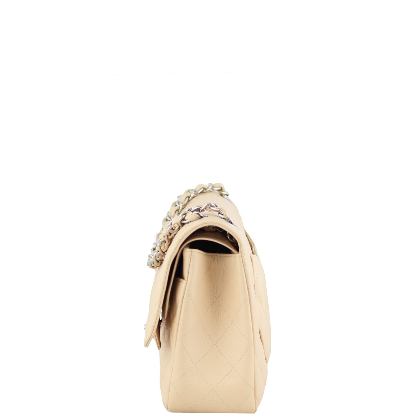 Chanel Classic Double Flap Jumbo | Beige SHW 14 Series