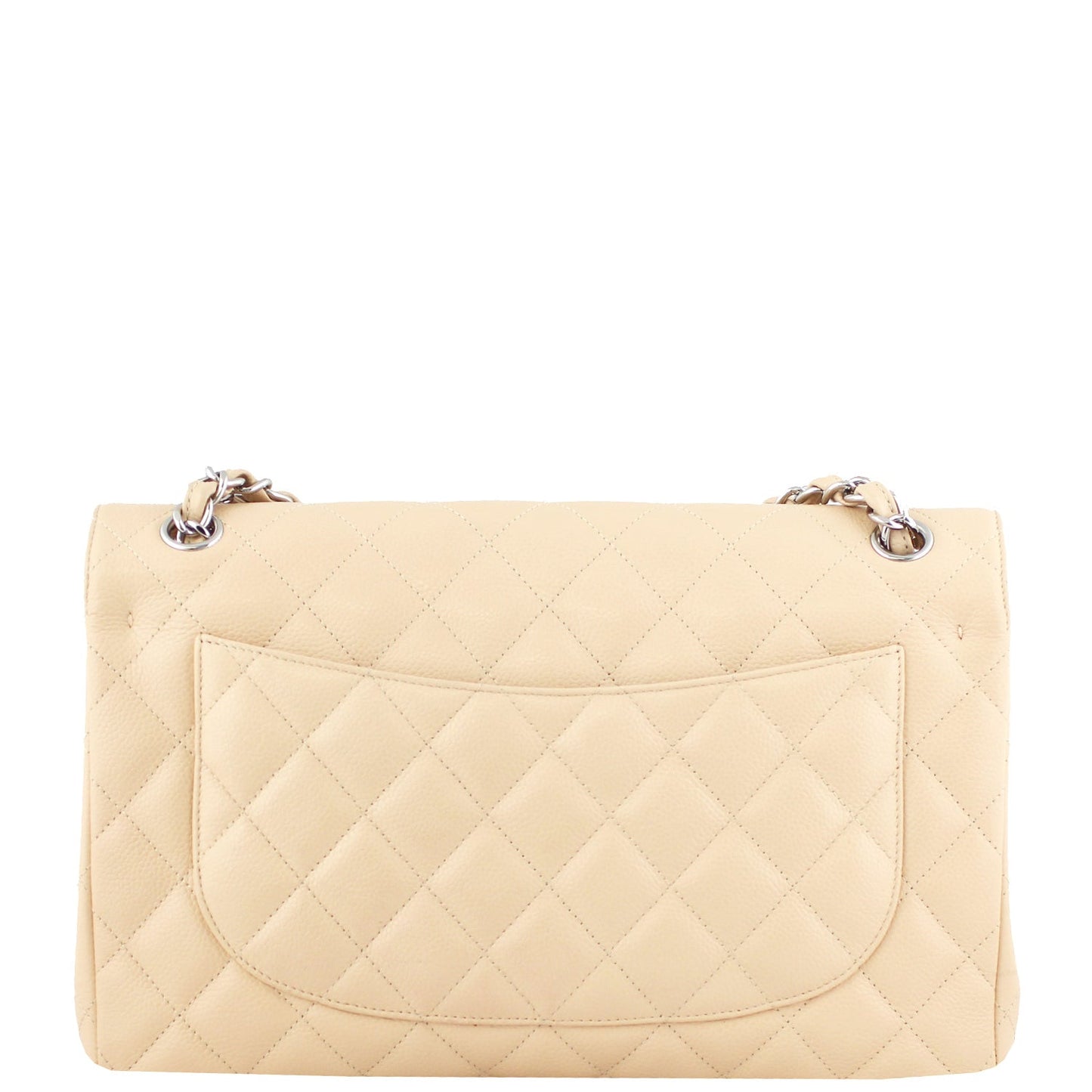 Chanel Classic Double Flap Jumbo | Beige SHW 14 Series