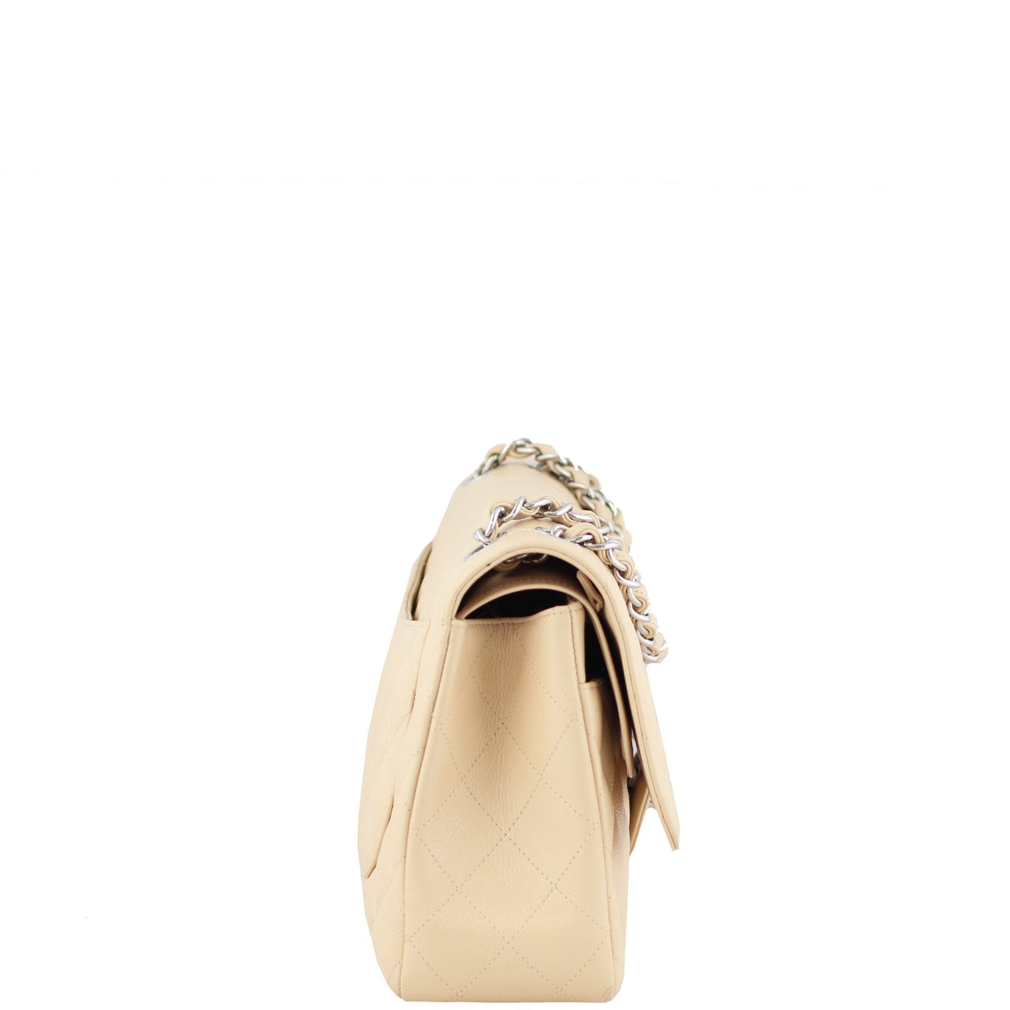 Chanel Classic Double Flap Jumbo | Beige SHW 14 Series
