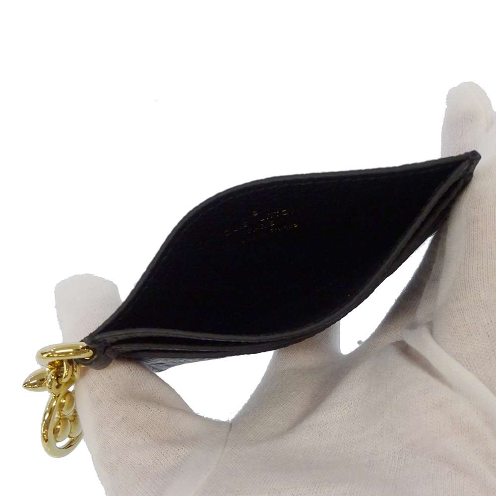LOUIS VUITTON Porto Cult?LV Bag Charm NoirM82132 Monogram Empreinte Leather