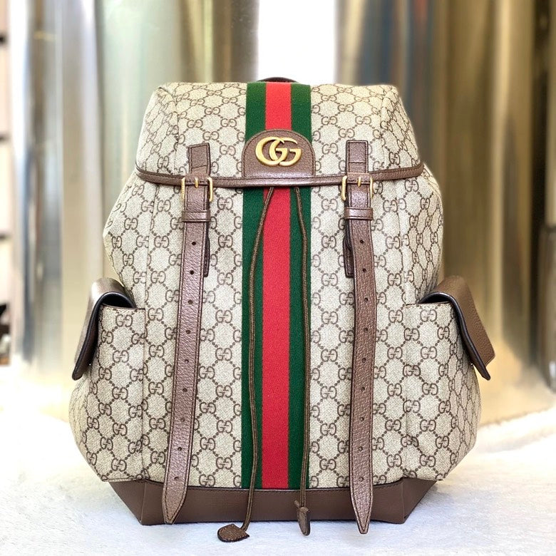 Gucci Ophidia Beige Backpack Bag -  Gucci Ophidia 7034