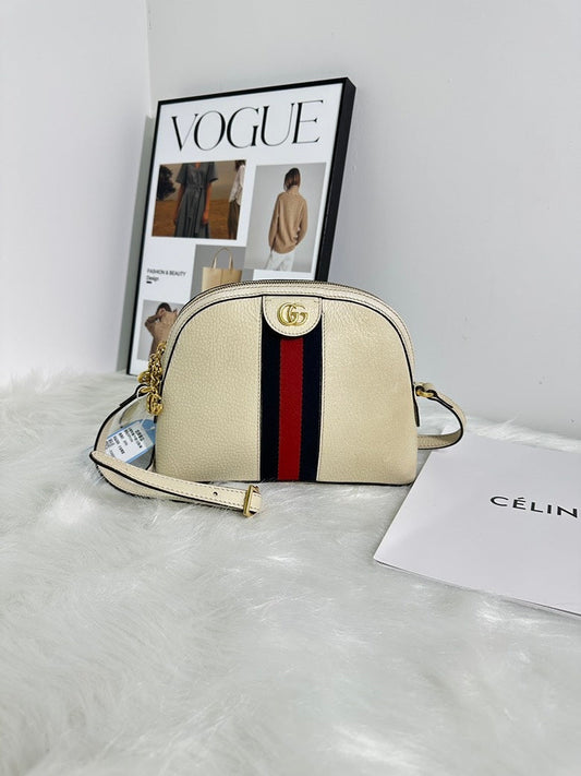 Gucci Ophidia Cream Shoulder Bag - ,  Designer Handbag