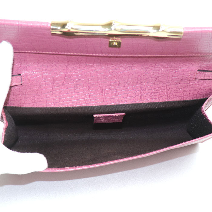 Gucci Bamboo 2way shoulder bag Leather