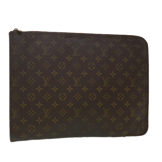 LOUIS VUITTON Monogram Poche Document Briefcase M53400 LV th3491