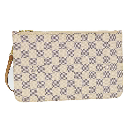 LOUIS VUITTON Damier Azur Neverfull MM Pouch LV S202