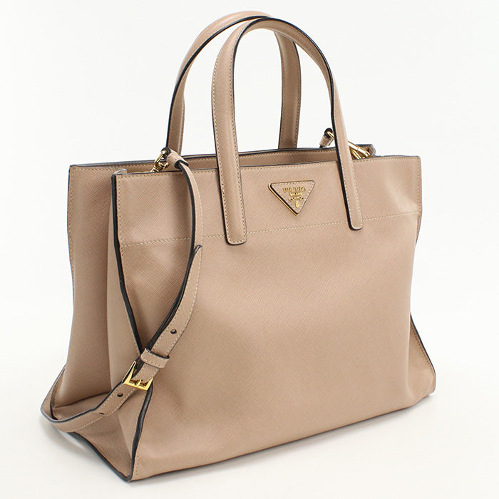 PRADA BN2603 2WAY Tote Bag/Safiano leather pink Women