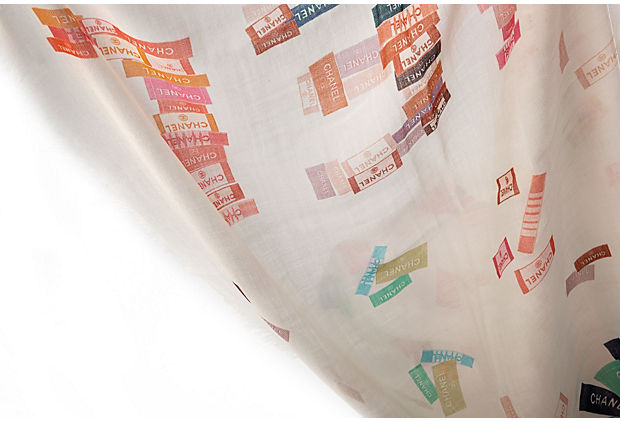 Chanel BN Cashmere Silk Multicolor Shawl